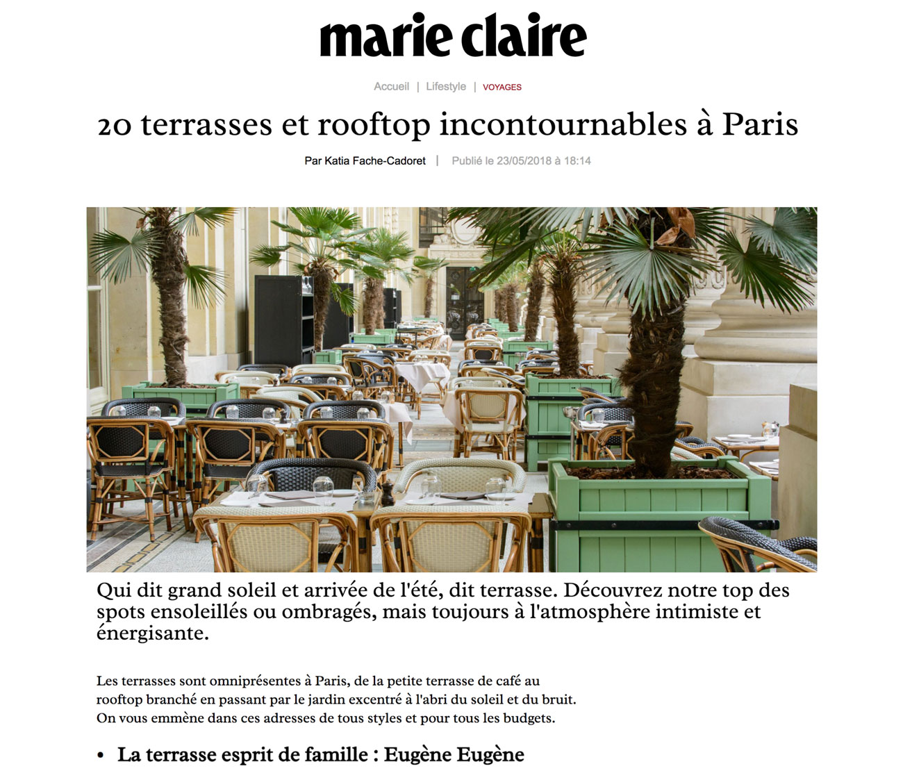 20 terrasses et rooftop incontournables à Paris